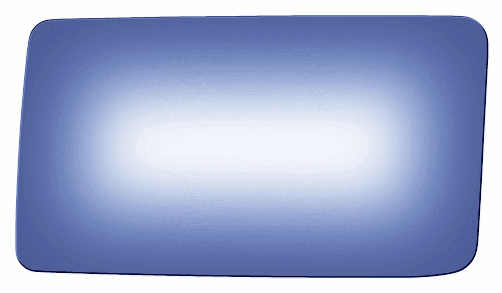 Mercedes Benz 190D 1989 Driver Side Mirror Glass