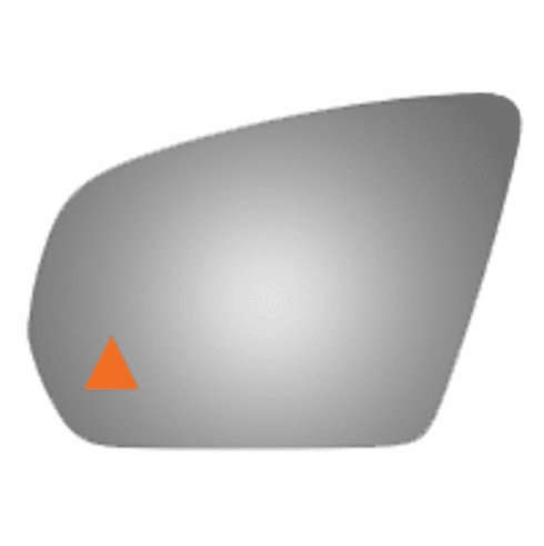 Mercedes Benz C63 2017 Driver Left Side Mirror Glass Blind Spot Icon.