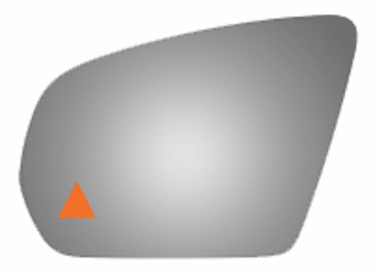 Mercedes Benz C63 2017 Driver Left Side Mirror Glass Blind Spot Icon.
