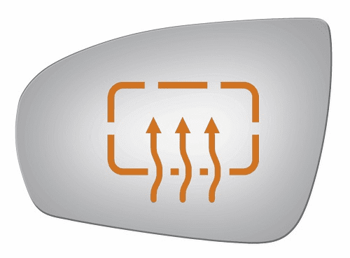 Mercedes Benz SL550 2009 Driver Side Heated Mirror Glass