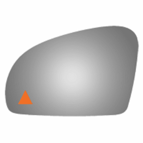 Mercedes Benz SL550 2018 Driver Left Side Mirror Glass Blind Spot Icon.