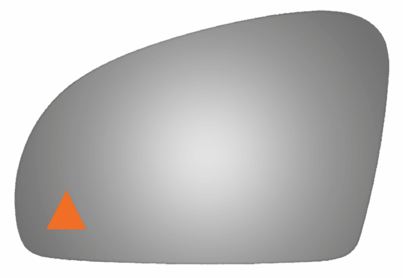 Mercedes Benz SLK250 2012 Driver Side Mirror Glass W/Blind Spot