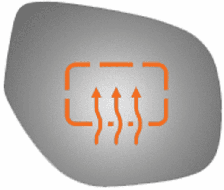 Mitsubishi Out Lander 2016 Passenger Right Side Mirror Glass Heated