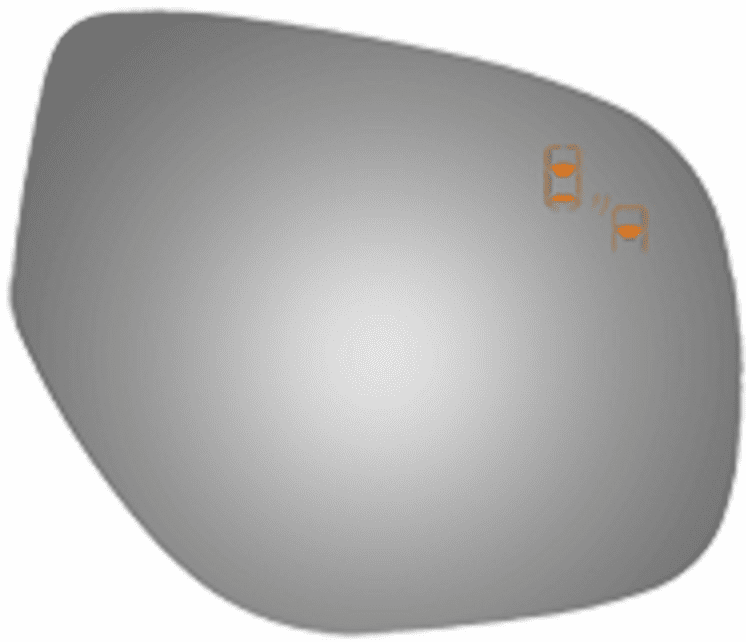 Mitsubishi Out Lander 2017 Passenger Right Side Mirror Glass Blind Spot