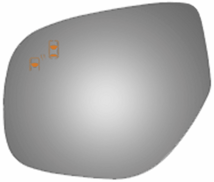 Mitsubishi Out Lander 2018 Driver Left Side Mirror Glass Blind Spot