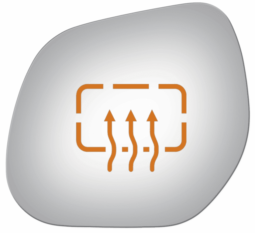 Mitsubishi Outlander 2007 Driver Side Heated Mirror Glass