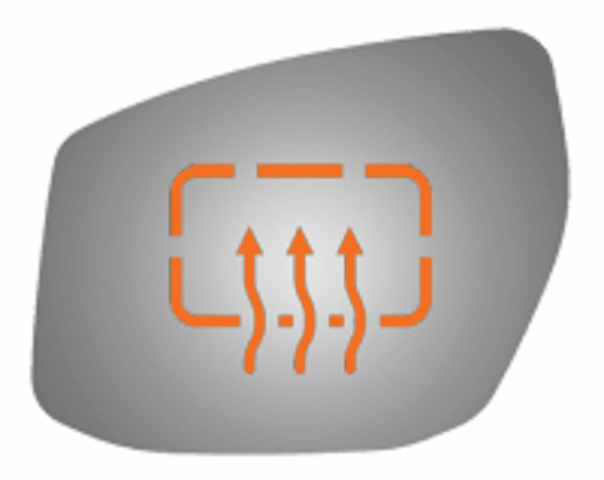 Nissan Altima 2017 Driver Side Mirror Glass Heated