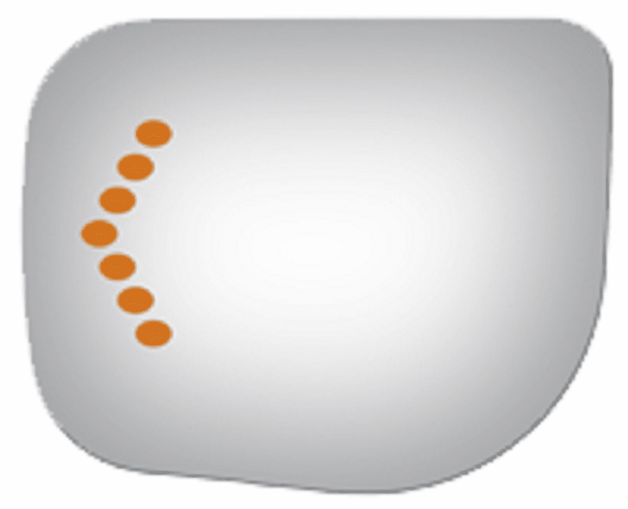 Nissan Armada 2007 2008 2009 Driver Side Mirror Glass Signal