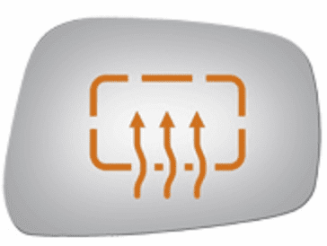 Nissan Frontier 2017 Passenger Side Mirror Glass Heated