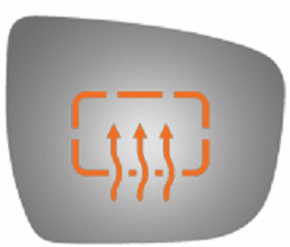 Nissan Pathfinder 2018 Passenger Side Mirror Glass Heated