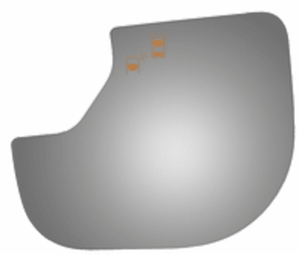 Nissan Titan 2017 Driver Side Mirror Glass Blind Spot