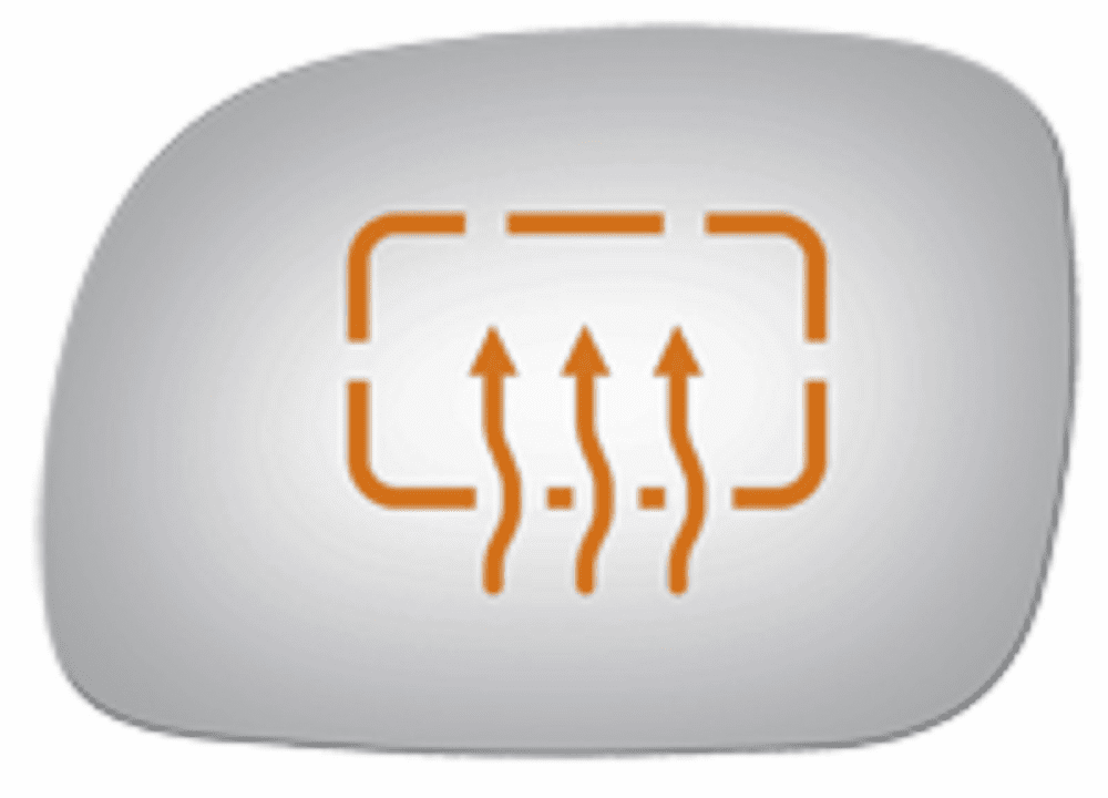 Plymouth Voyager 1996 1997 1998 Driver Left Side Mirror Glass Heated 