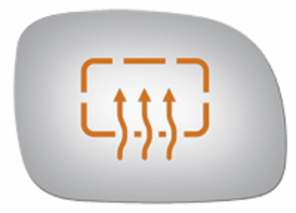 Plymouth Voyager 1996 1997 1998 Passenger Right Side Mirror Glass Heated 