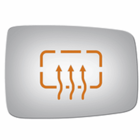 RAM 1500 2011 Passenger Right Side Mirror Glass Heated