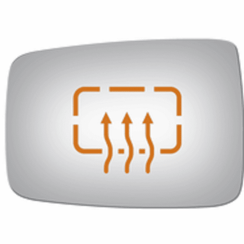 RAM 1500 2015 Driver Left Side Mirror Glass Heated