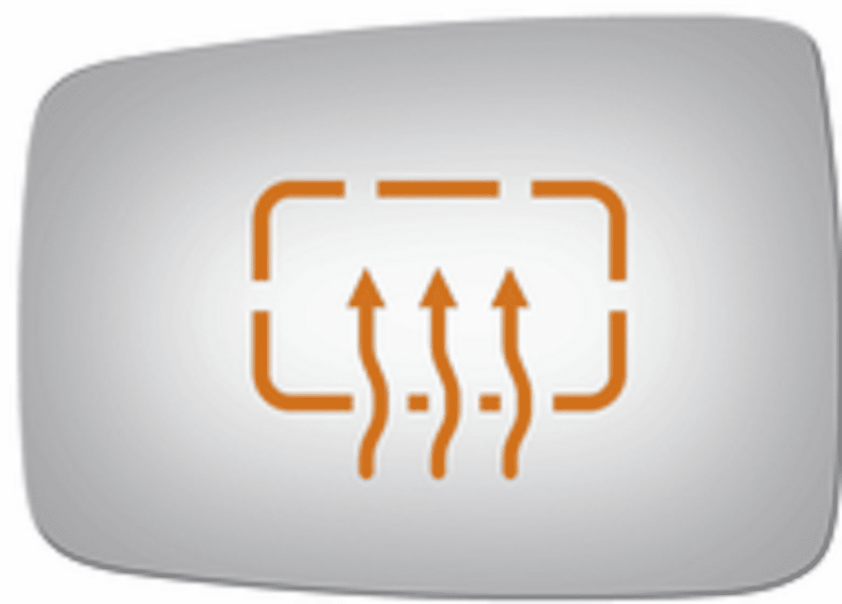 RAM 1500 2017 Driver Left Side Mirror Glass Heated