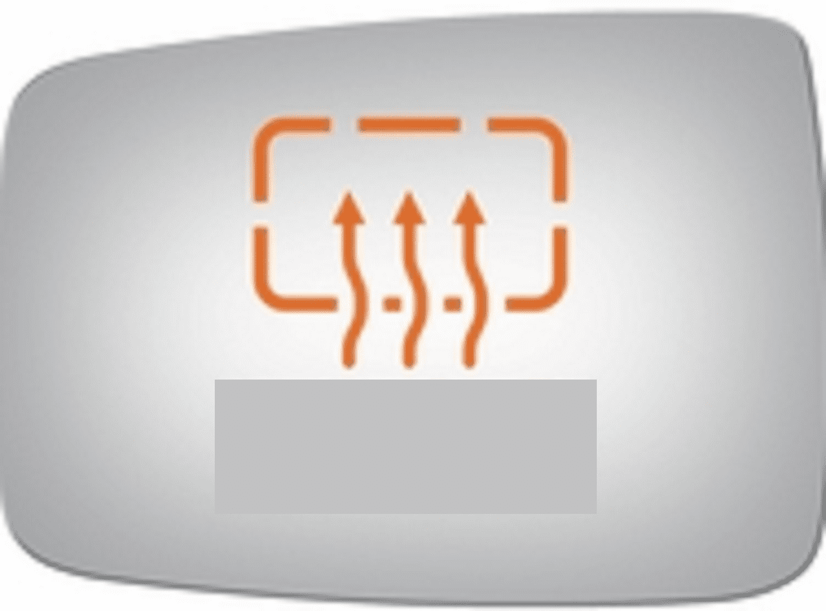 RAM 2500 2013 Driver Left Side Mirror Glass Heated