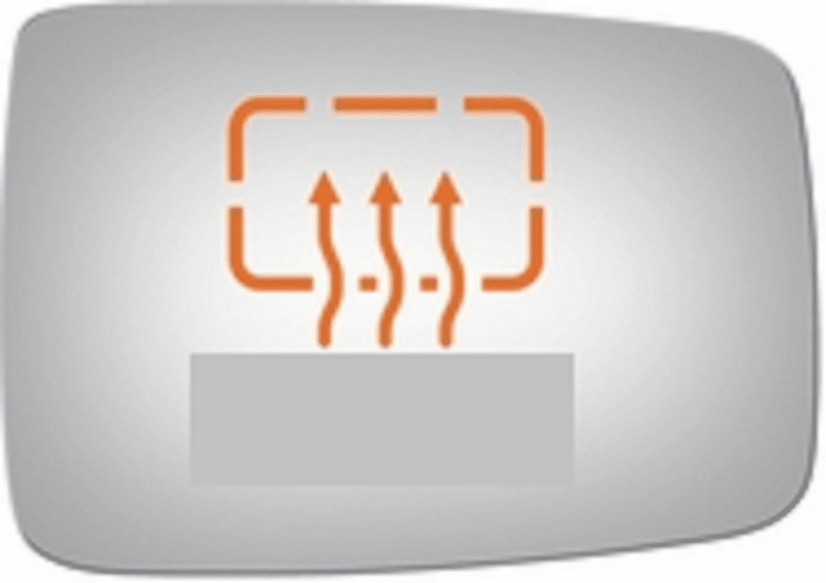 RAM 2500 2018 Mirror Glass Passenger Right Side Heated