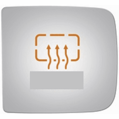 RAM 3500 2017 Driver Left Side Heated Mirror Glass