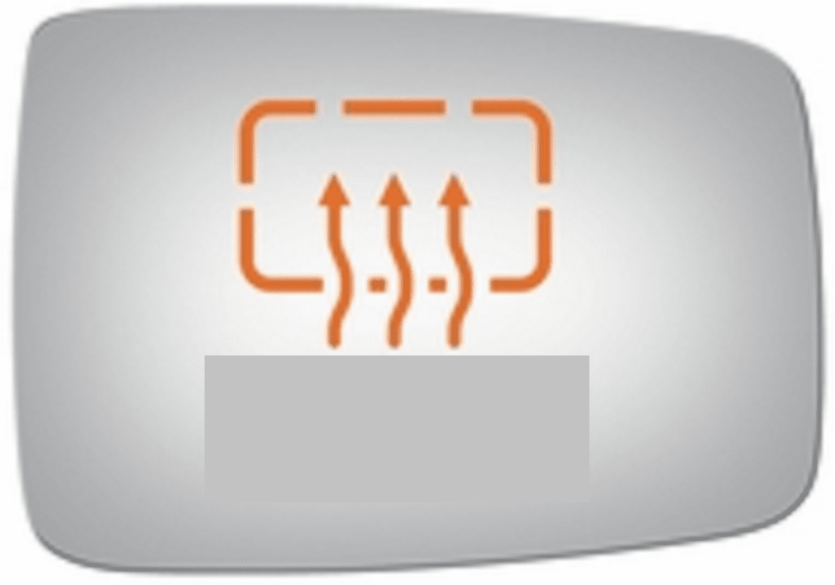 RAM 3500 2018 Passenger Right Side Mirror Glass Heated