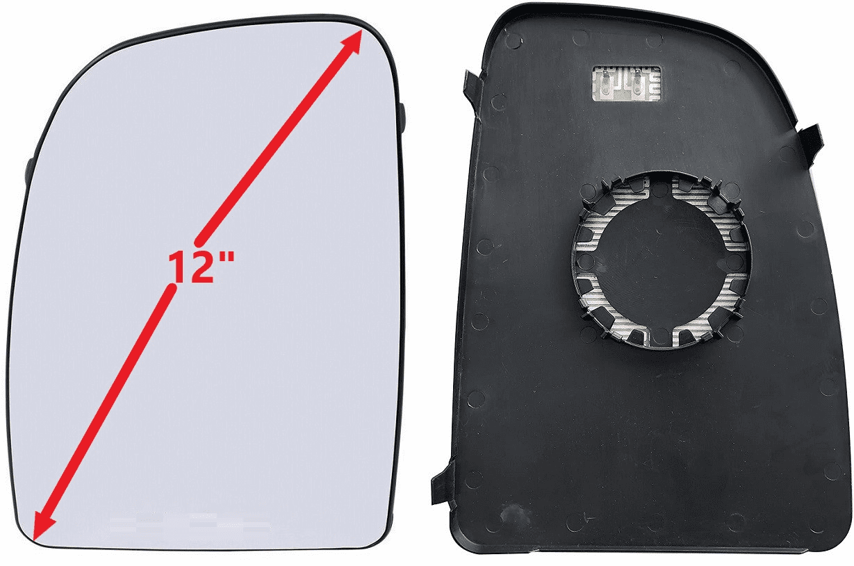 Ram Promaster 1500 Driver Side Heated Mirror Glass W/Plate 14-21 