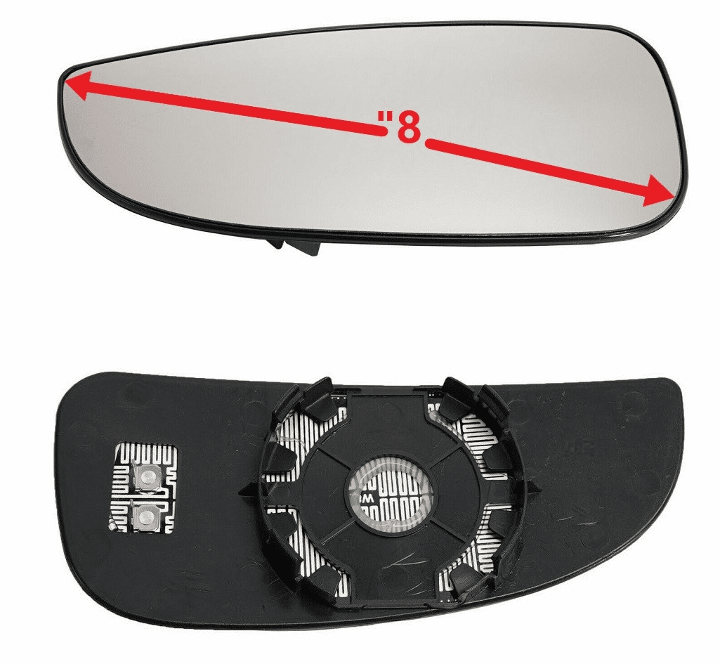 Ram Promaster 1500 Driver Side Heated Mirror Glass W/Plate 14-21 