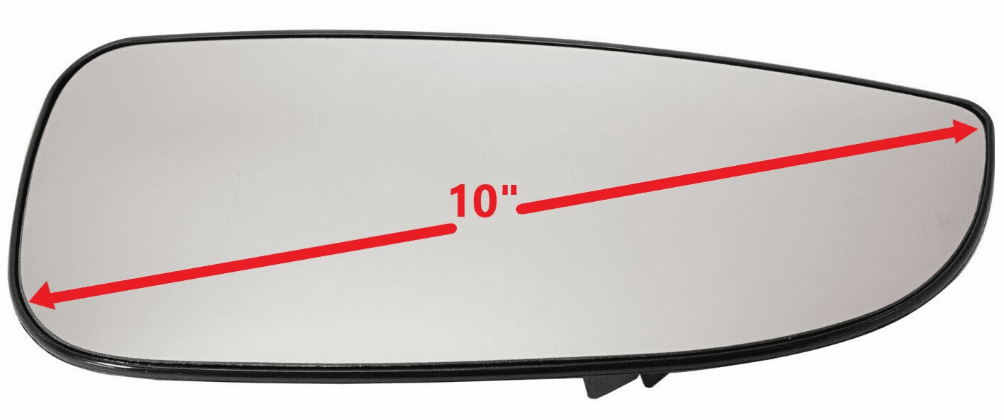 Ram Promaster 1500 Passenger Side Heated Mirror Glass W/Plate 14-21 