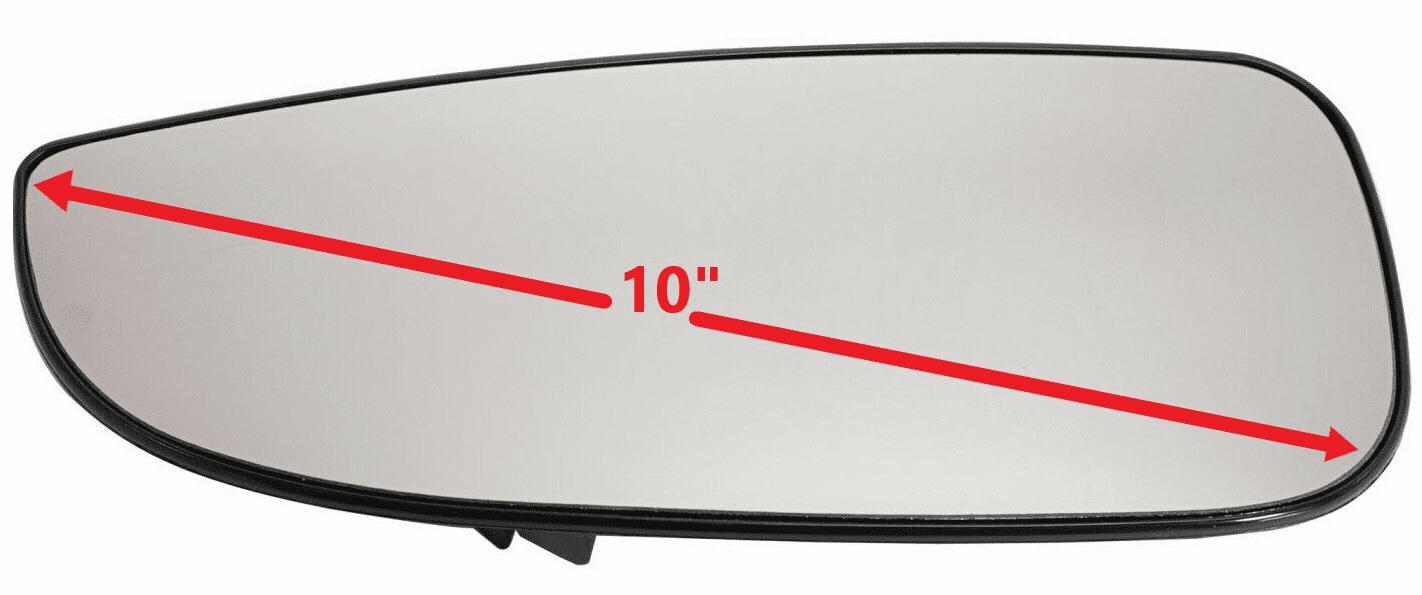 Ram Promaster 3500 Driver Side Heated Mirror Glass W/Plate 14-21 