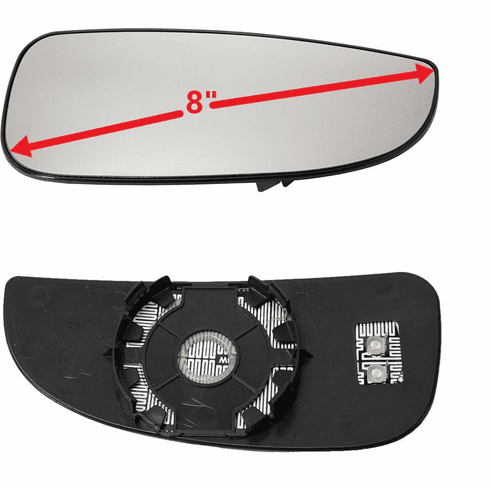 Ram Promaster Passenger Side Heated Mirror Glass W/Backing Plate 14-21