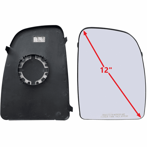 Ram Promaster Passenger Side Heated Mirror Glass W/Backing Plate 14-21