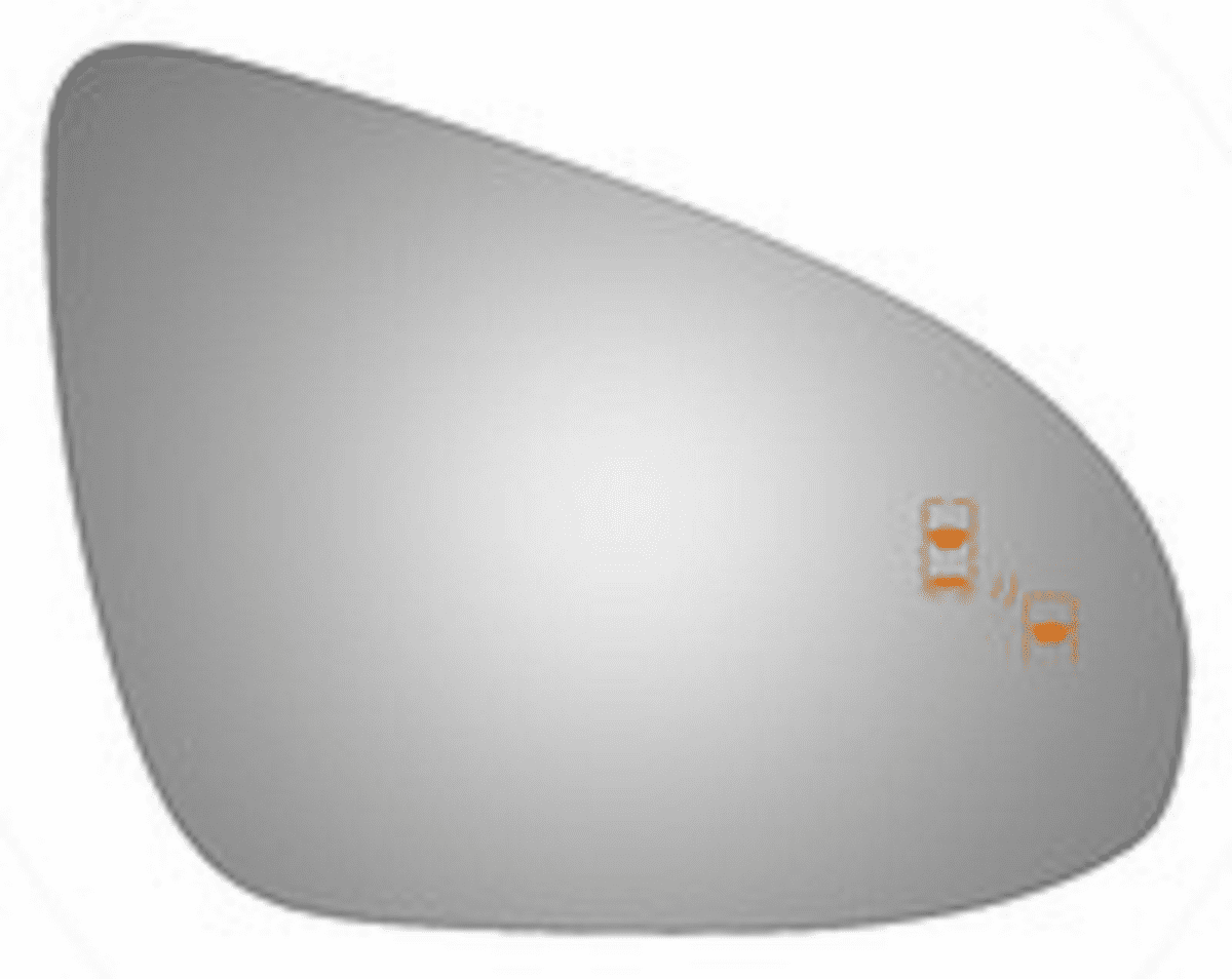 Toyota Camry 2017 Passenger Side Mirror Glass W/Blind Spot