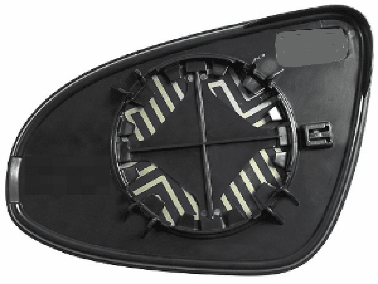 Toyota Corolla 2014 Passenger Side Mirror Glass W/Backing Plate