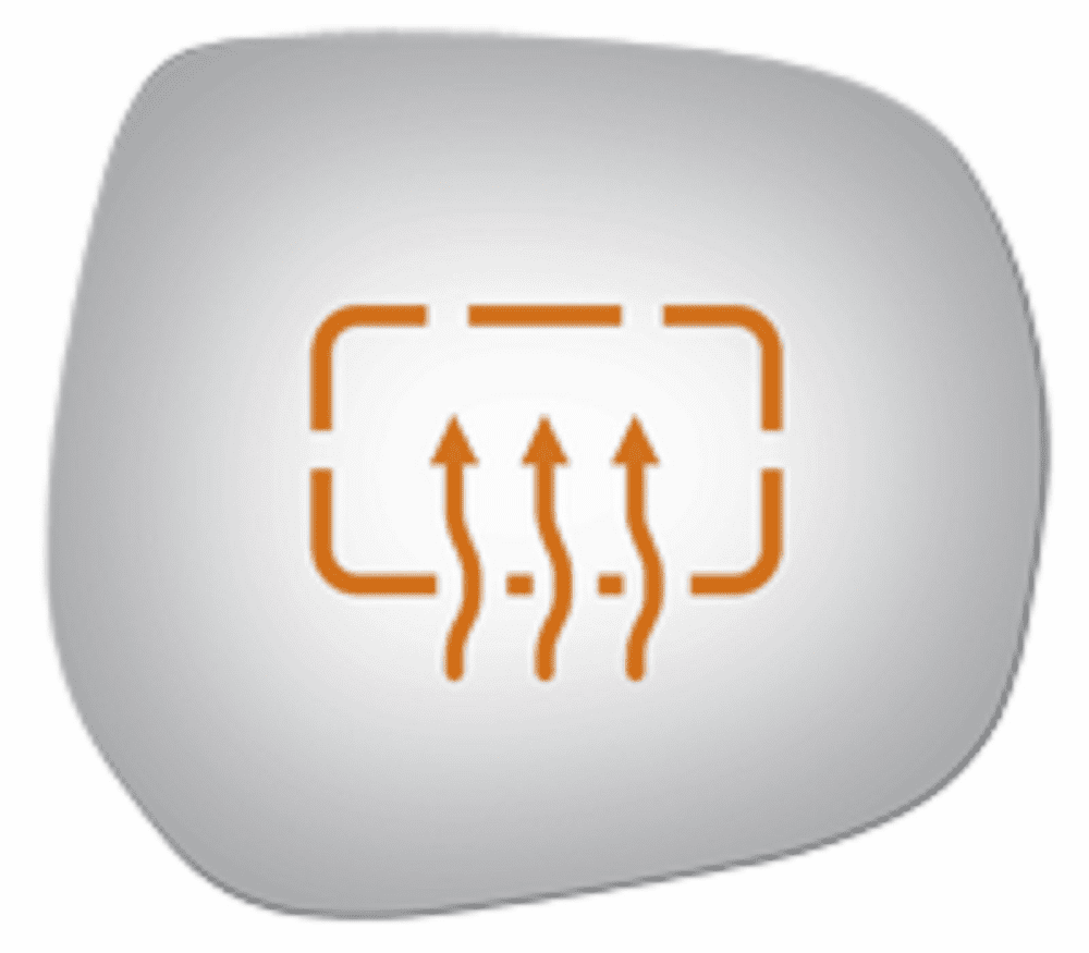 Toyota Land Cruiser 2013 2014 Passenger Side Heated Mirror Glass