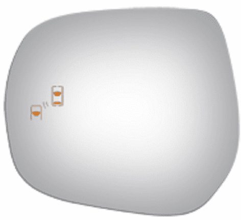 Toyota Land Cruiser 2016 2017 2018 2019 2020 2021 Left Driver Side Blind Spot Mirror Glass