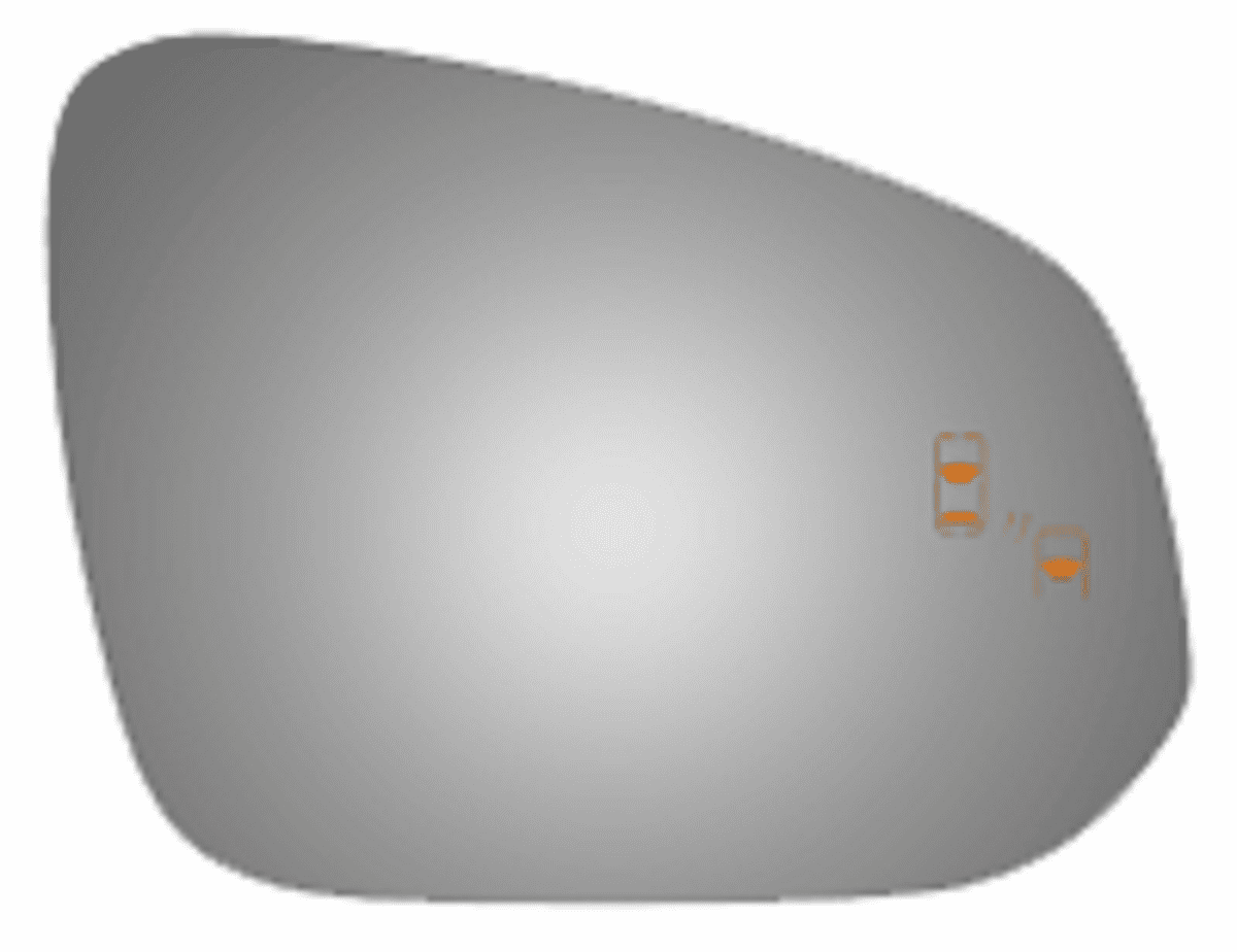 Toyota Rav4 2016 Passenger Side Mirror Glass Blind Spot