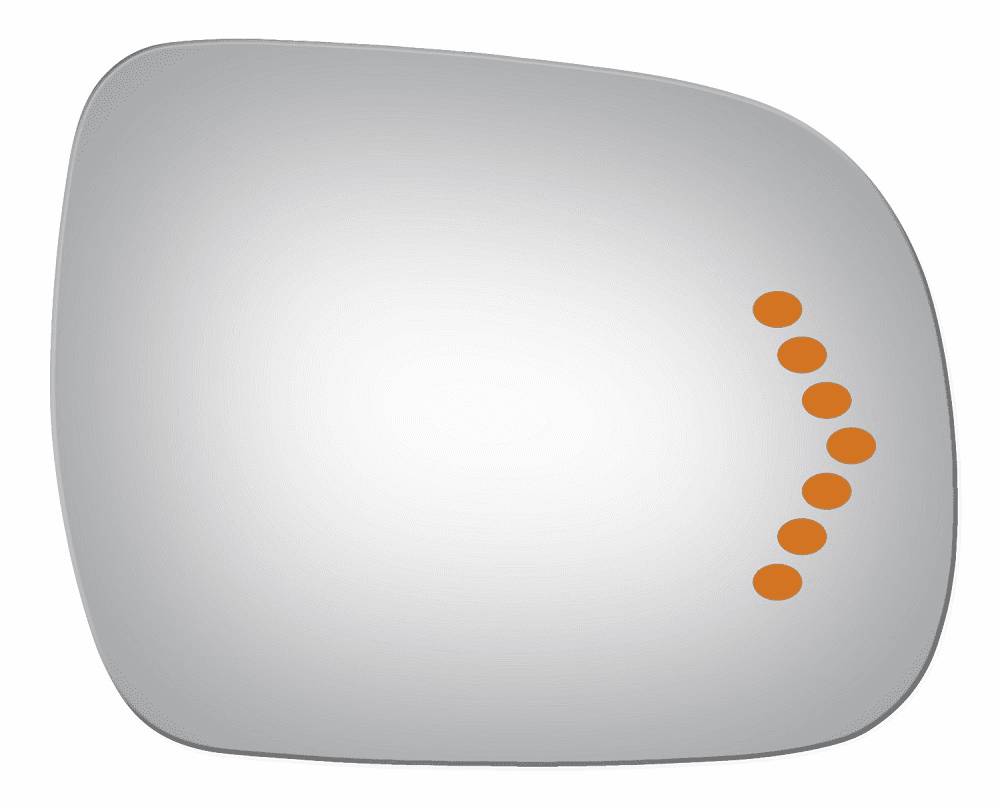 Toyota Sienna 2006 2007 2008 2009 2010 Passenger Side Mirror Glass