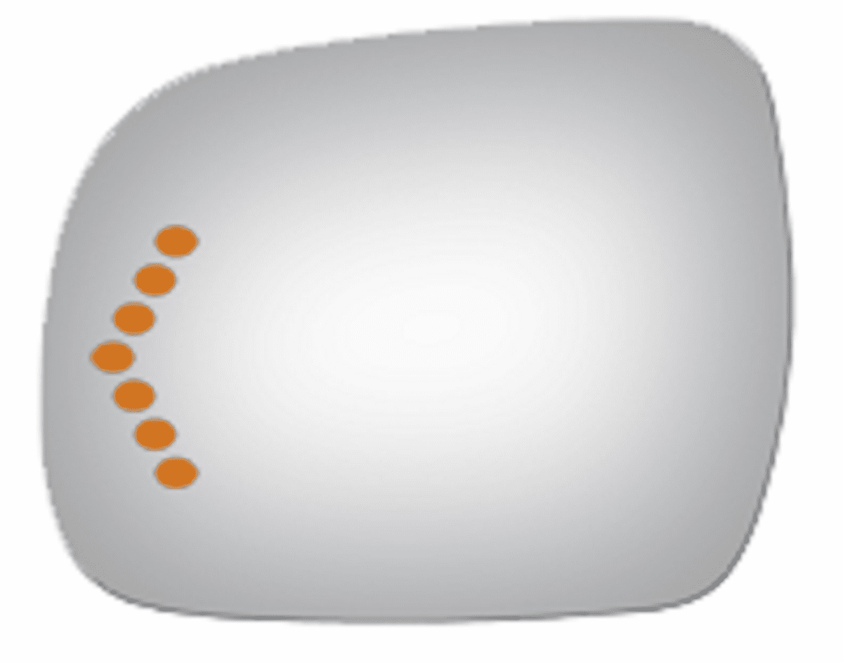 Toyota Sienna 2007 Driver Left Mirror Glass Signal Icon