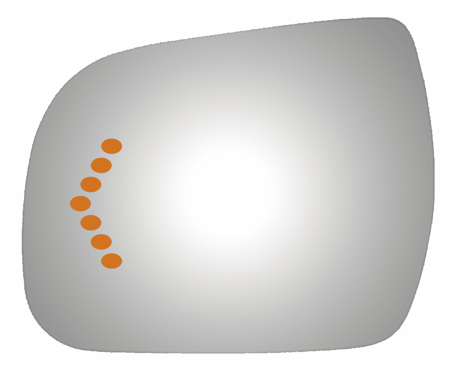 Toyota Sienna 2011 2012 2013 Driver Side  Mirror Glass Signal