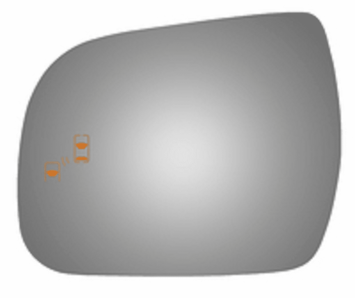 Toyota Sienna 2017 Driver Left Side Mirror Glass Blind Spot Icon