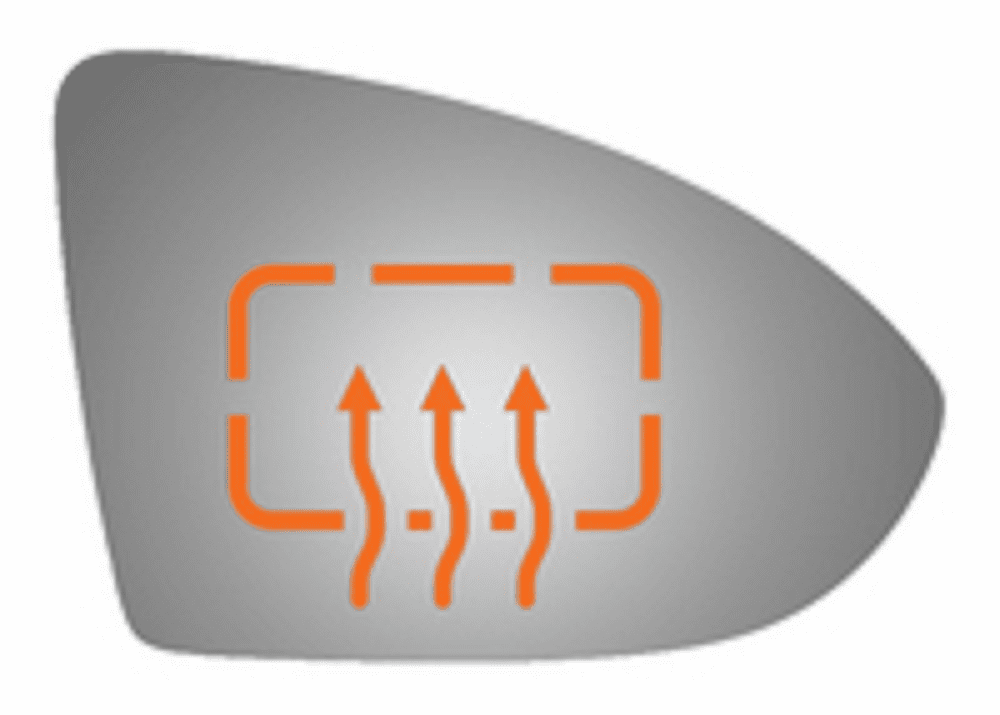 Volkswagen Golf 2015-2016 Passenger Side Mirror Glass