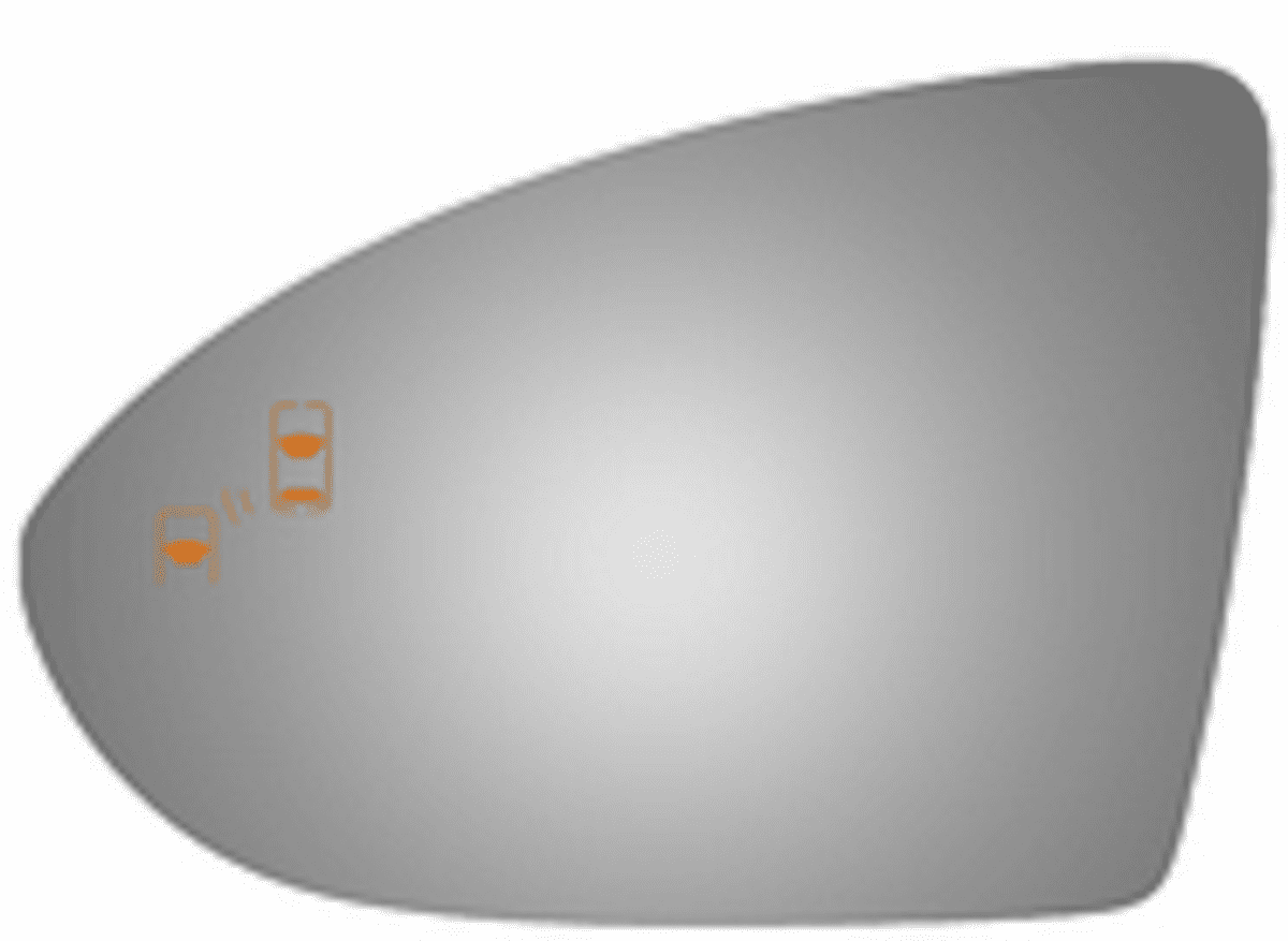 Volkswagen Golf 2016 Driver Left Side Mirror Glass Blind Spot