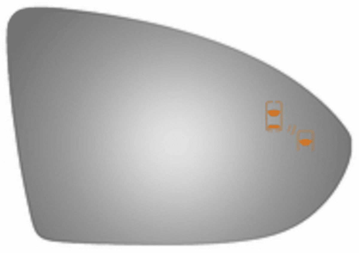 Volkswagen Golf 2017 Passenger Right Side Mirror Glass Blind Spot