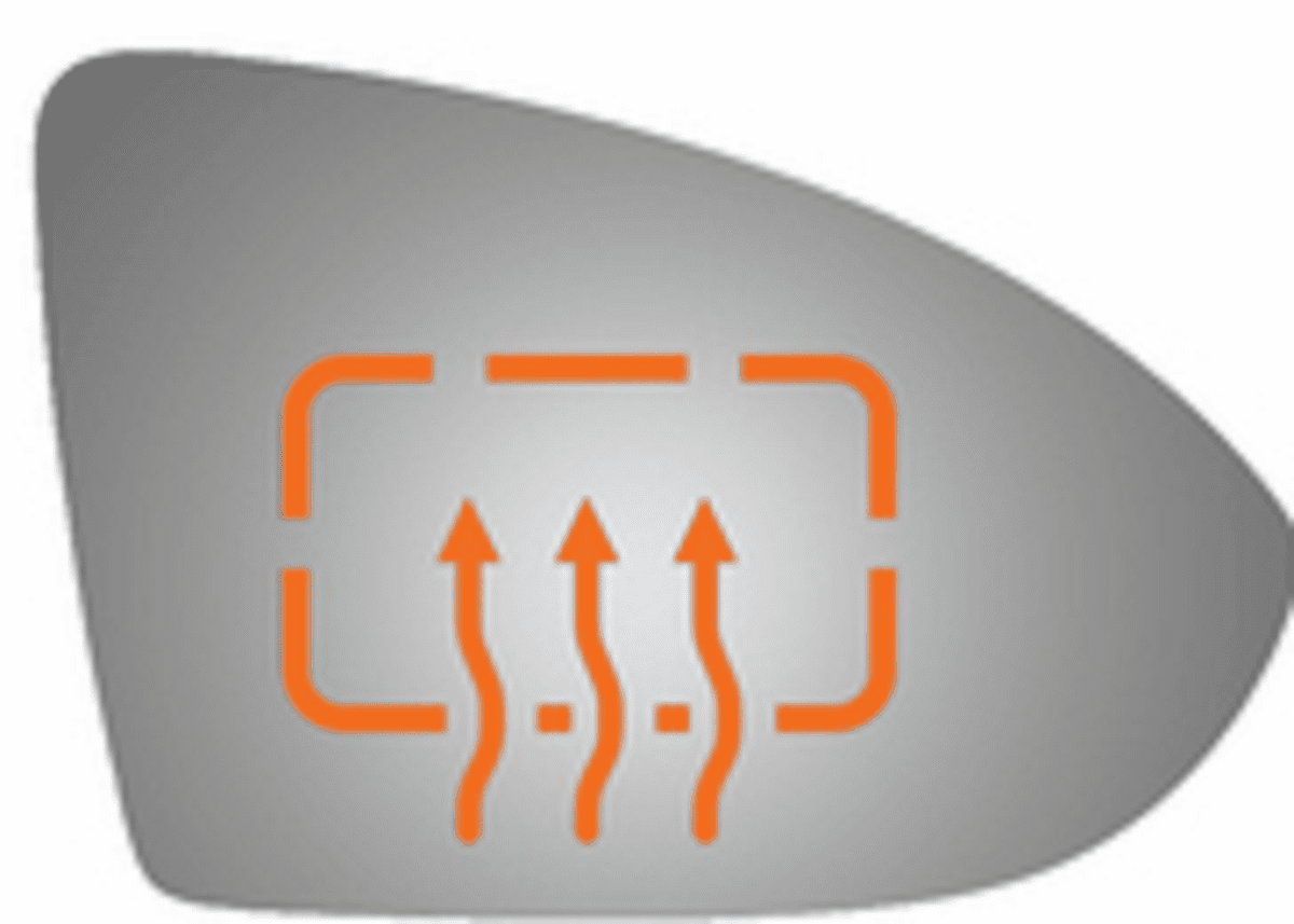 Volkswagen Golf 2017 Passenger Right Side Mirror Glass Heated