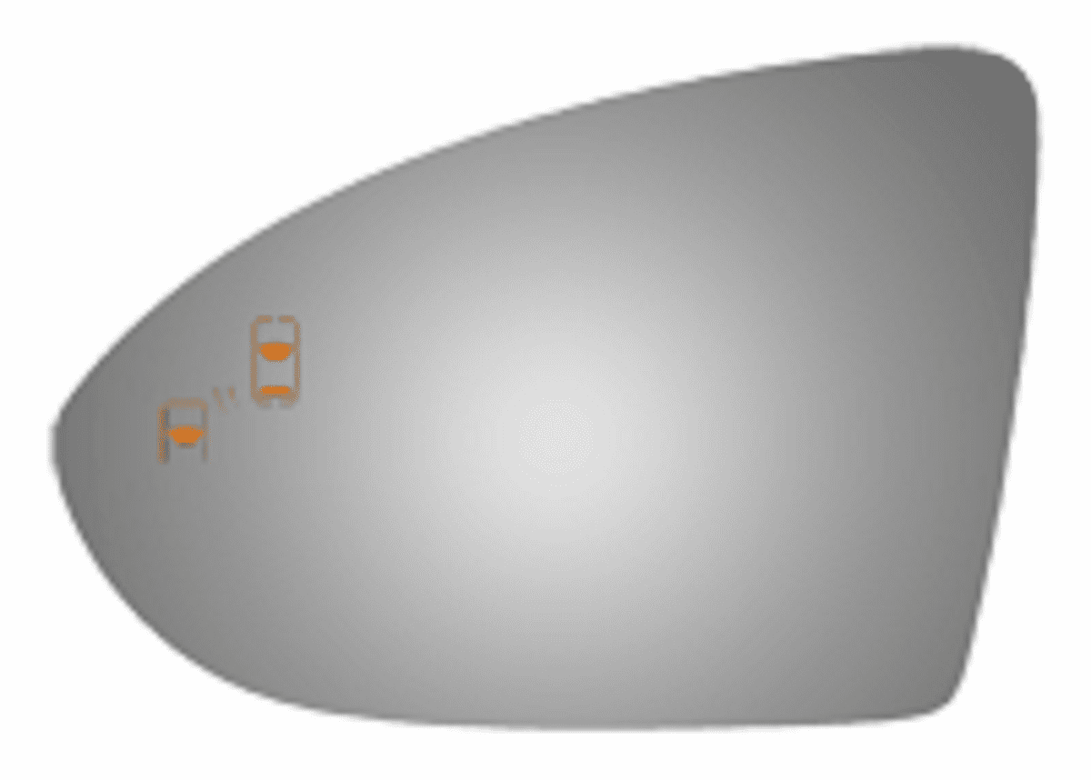 Volkswagen Golf 2015 2016 2017 2018 2019 2020 2021 Left Driver Side Mirror Glass Blind Spot