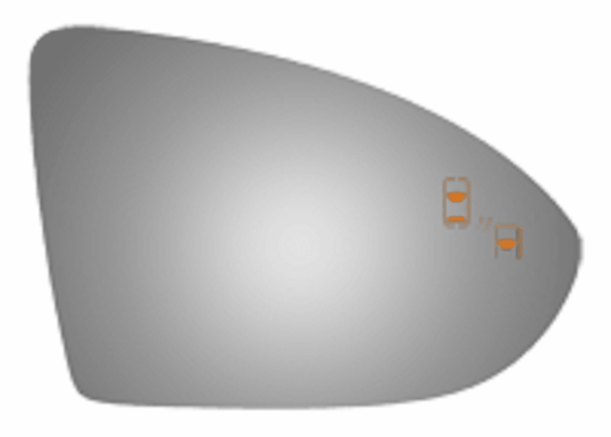 Volkswagen Golf 2015 2016 2017 2018 2019 2020 2021 Right Passenger Side Mirror Glass Blind Spot