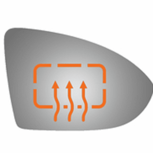 Volkswagen Golf 2018 Passenger Right Side Mirror Glass Heated