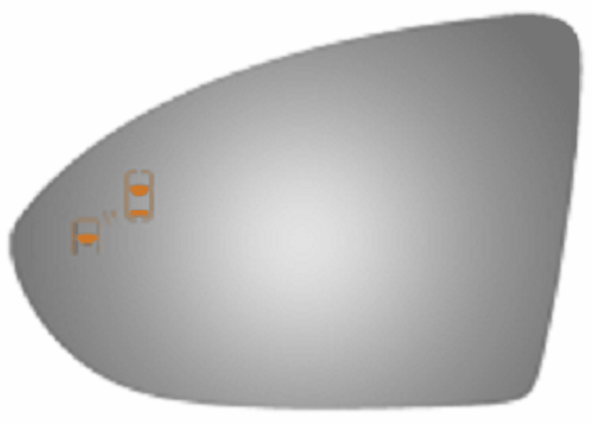 Volkswagen GTI 2017 Driver Side Mirror Glass