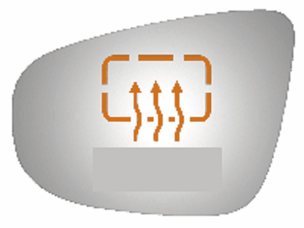 Volkswagen VW Golf 2014 Driver Side Heated Mirror Glass Clip-On