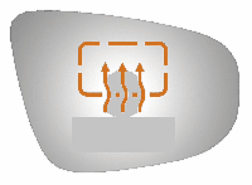 Volkswagen VW Golf 2014 Passenger Side Heated Mirror Glass Clip-On