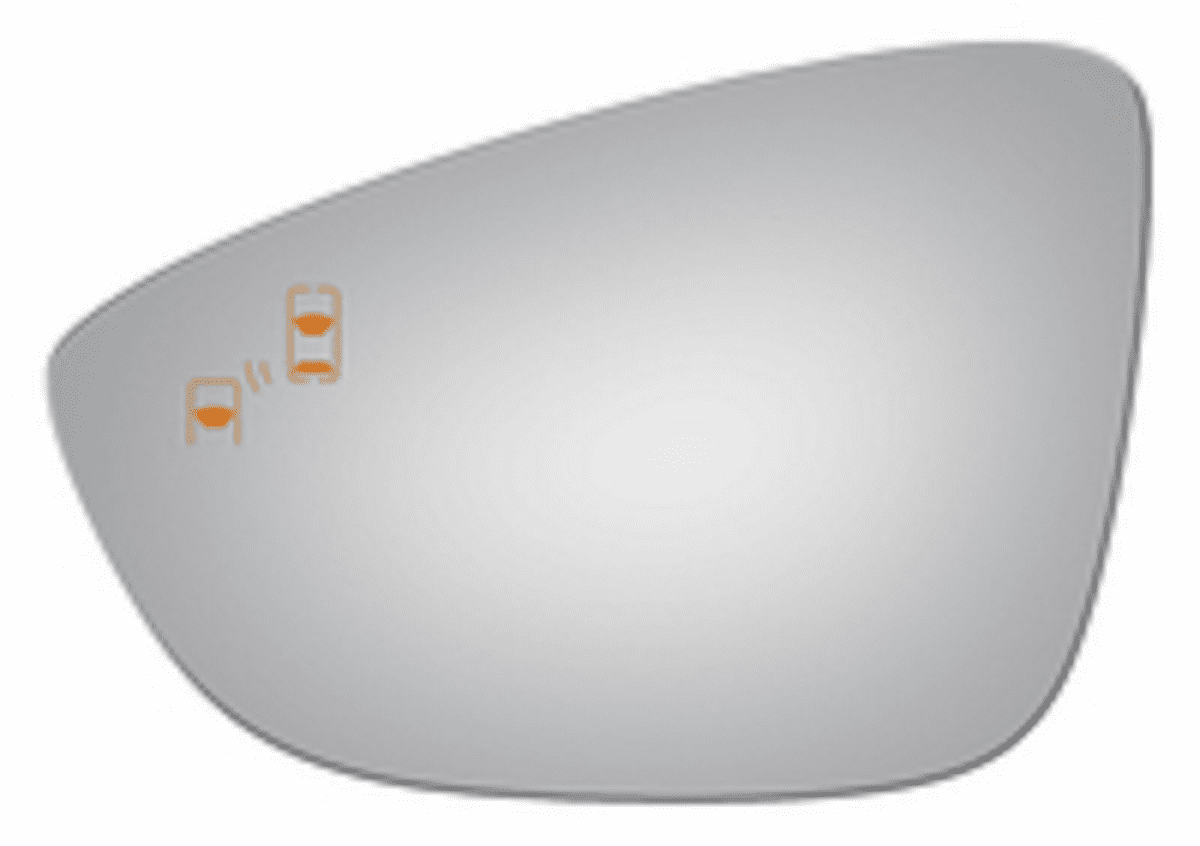 Volkswagen VW Passat 2018 Driver Side Mirror Glass W/Blind Spot